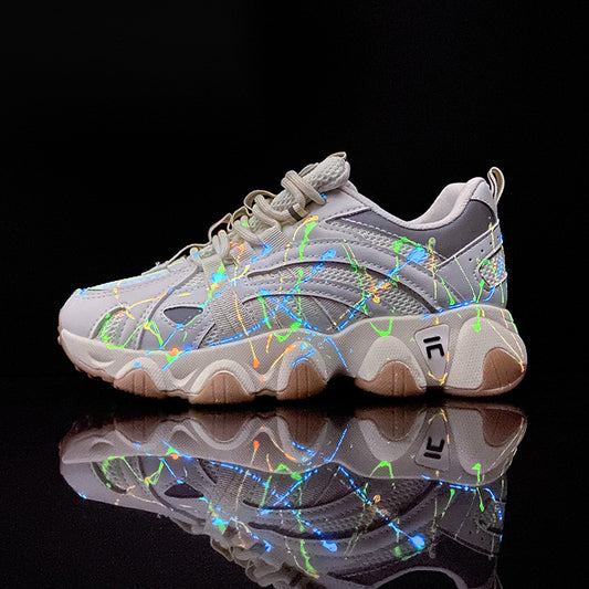 Fashion Casual Luminous Daddy Shoes