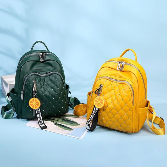 Lingge embroidery thread student schoolbag