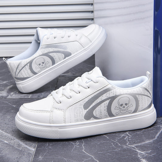Scarpe da donna in pelle bianca alla moda taglie forti