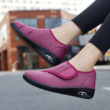 Scarpe sportive alla moda con velcro da donna, casual