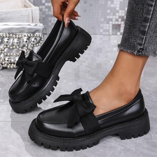 Scarpe in pelle vintage coreane in stile britannico