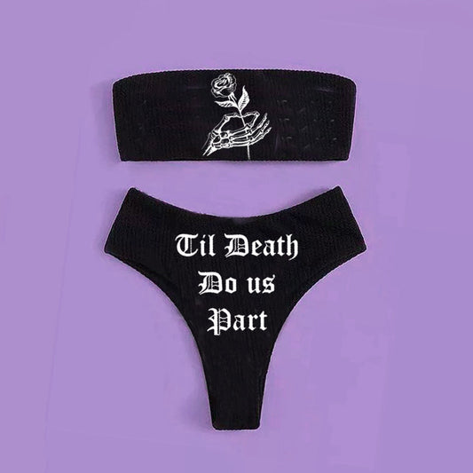New Fashion Retro Black Bikini