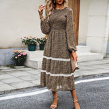 Elegante abito girocollo da donna